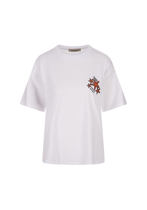 White Over T-Shirt With Logo - JIL SANDER - Russocapri